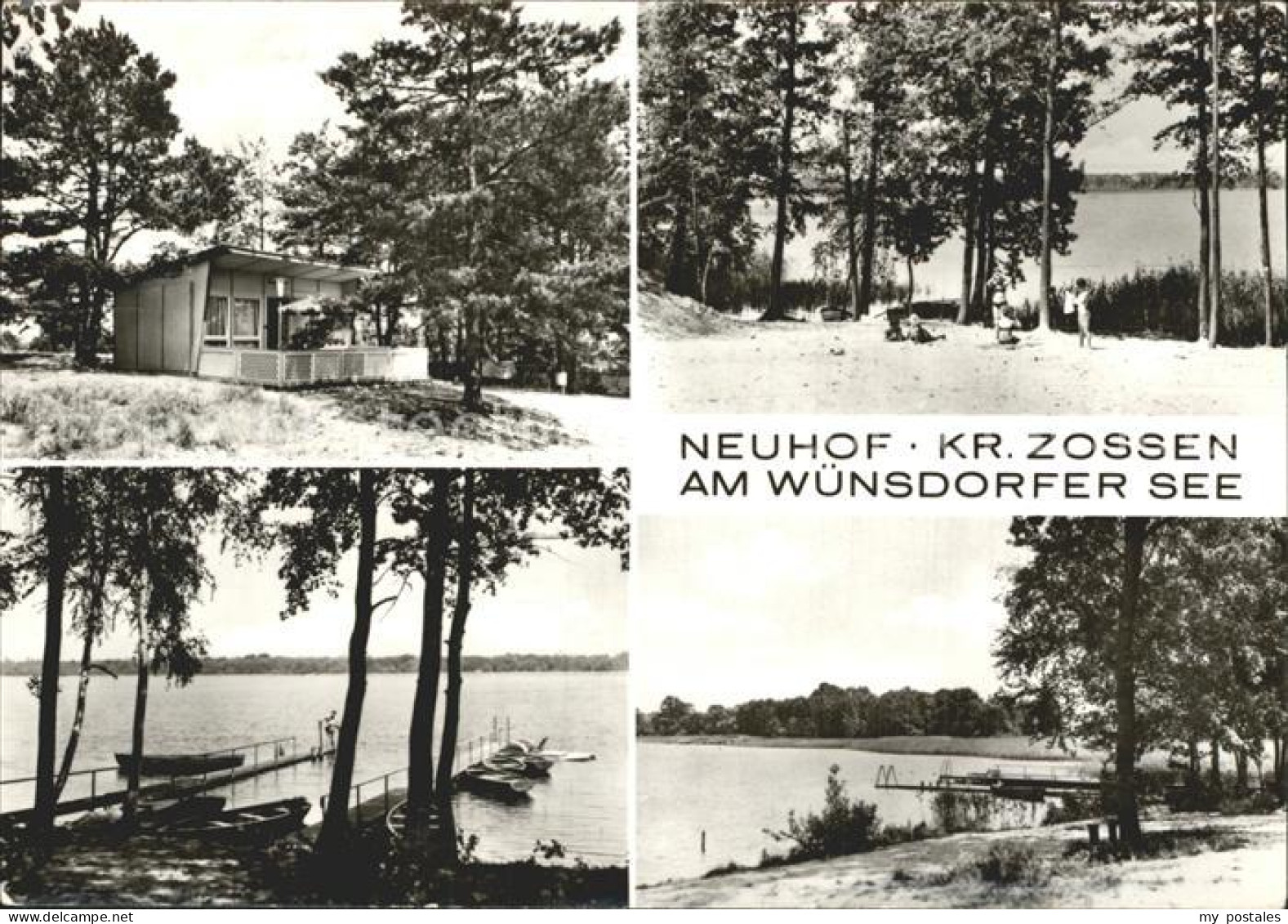Neuhof Zossen Bungalow Uferpartie am Wuensdorfer See Steg