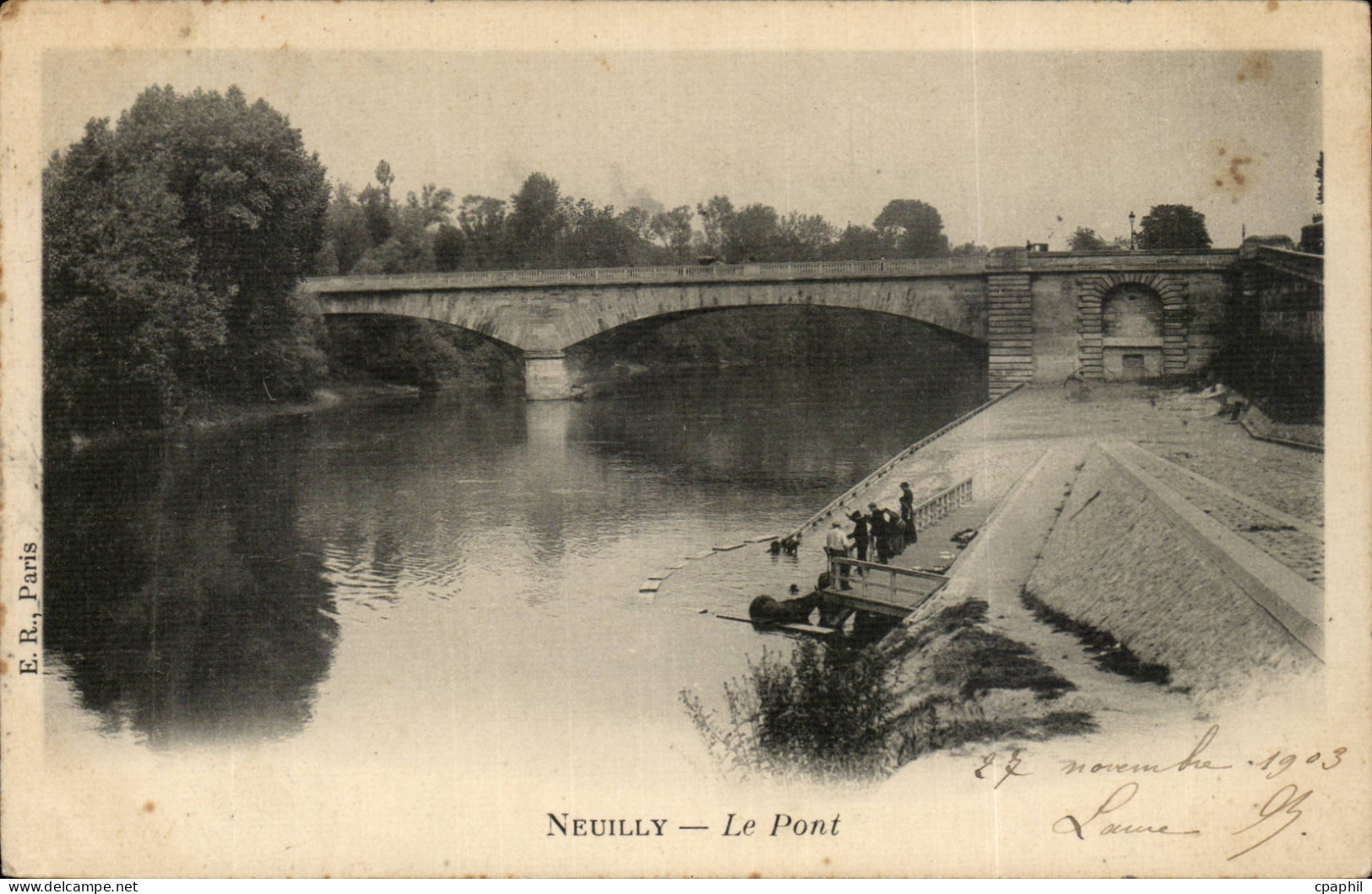 Neuilly sur SEine CPA Le pont