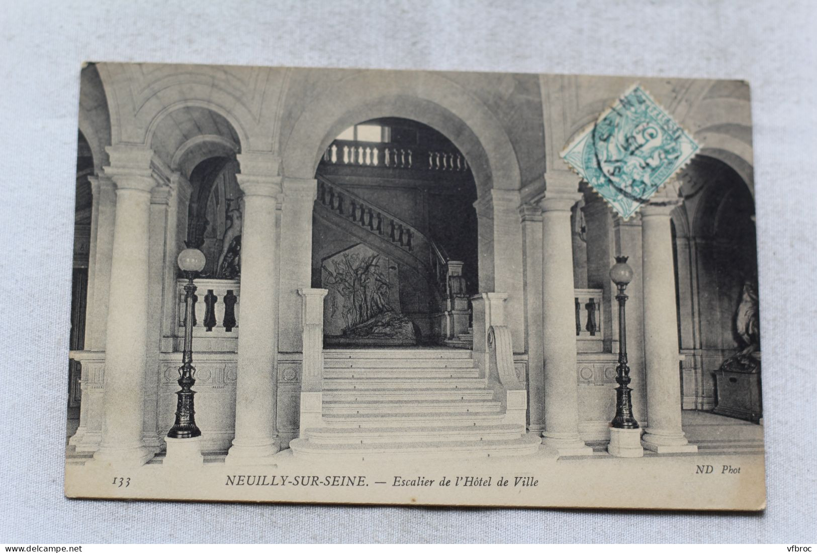 Neuilly sur Seine, escalier de l'hôtel de ville, Hauts de Seine 92