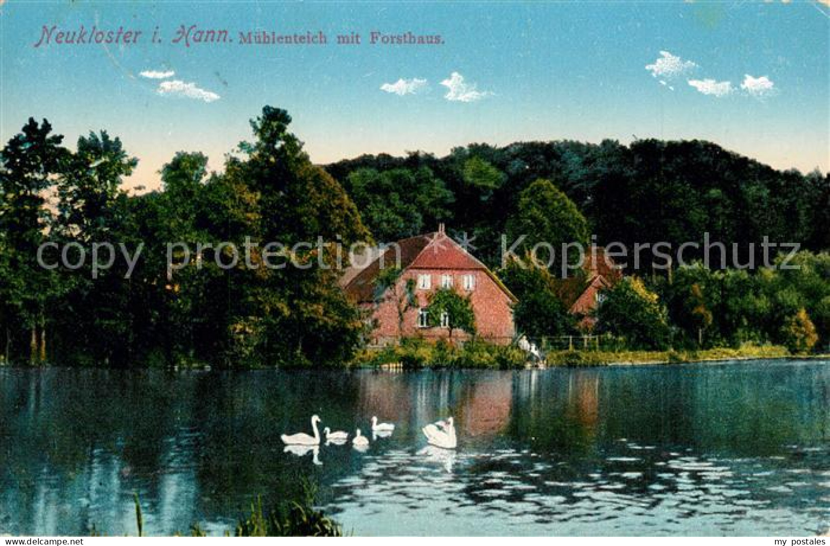 Neukloster Niederelbe Muehlenteich Forsthaus