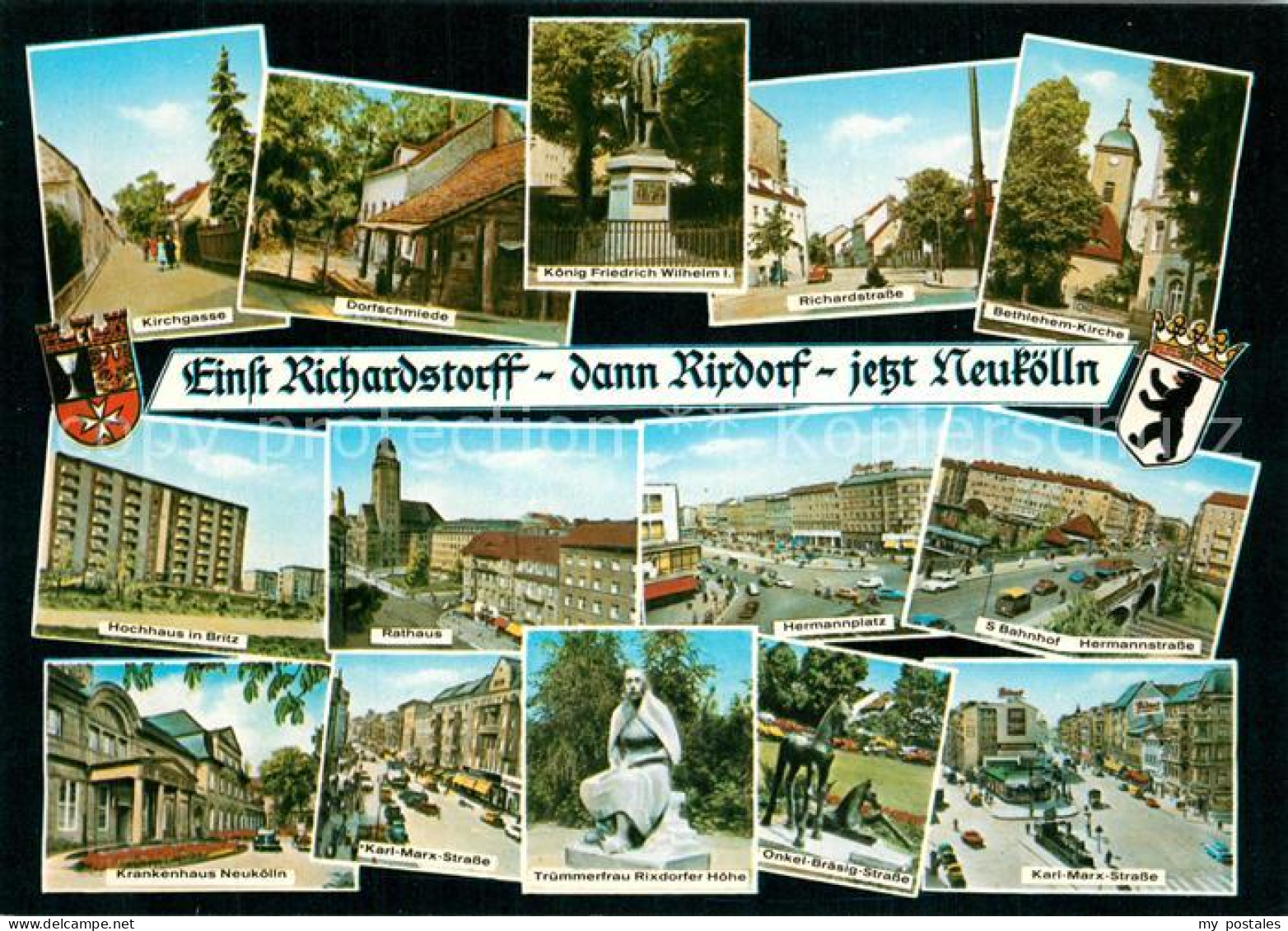 Neukoelln Teilansichten Richardstorff Rirdorf jetzt Neukoelln