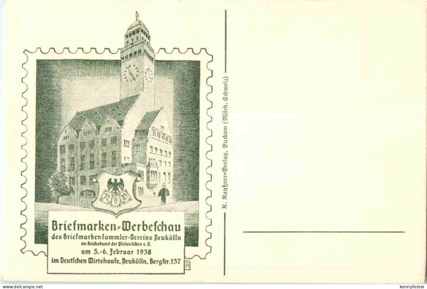 Neukölln - Briefmarken Werbeschau 1938