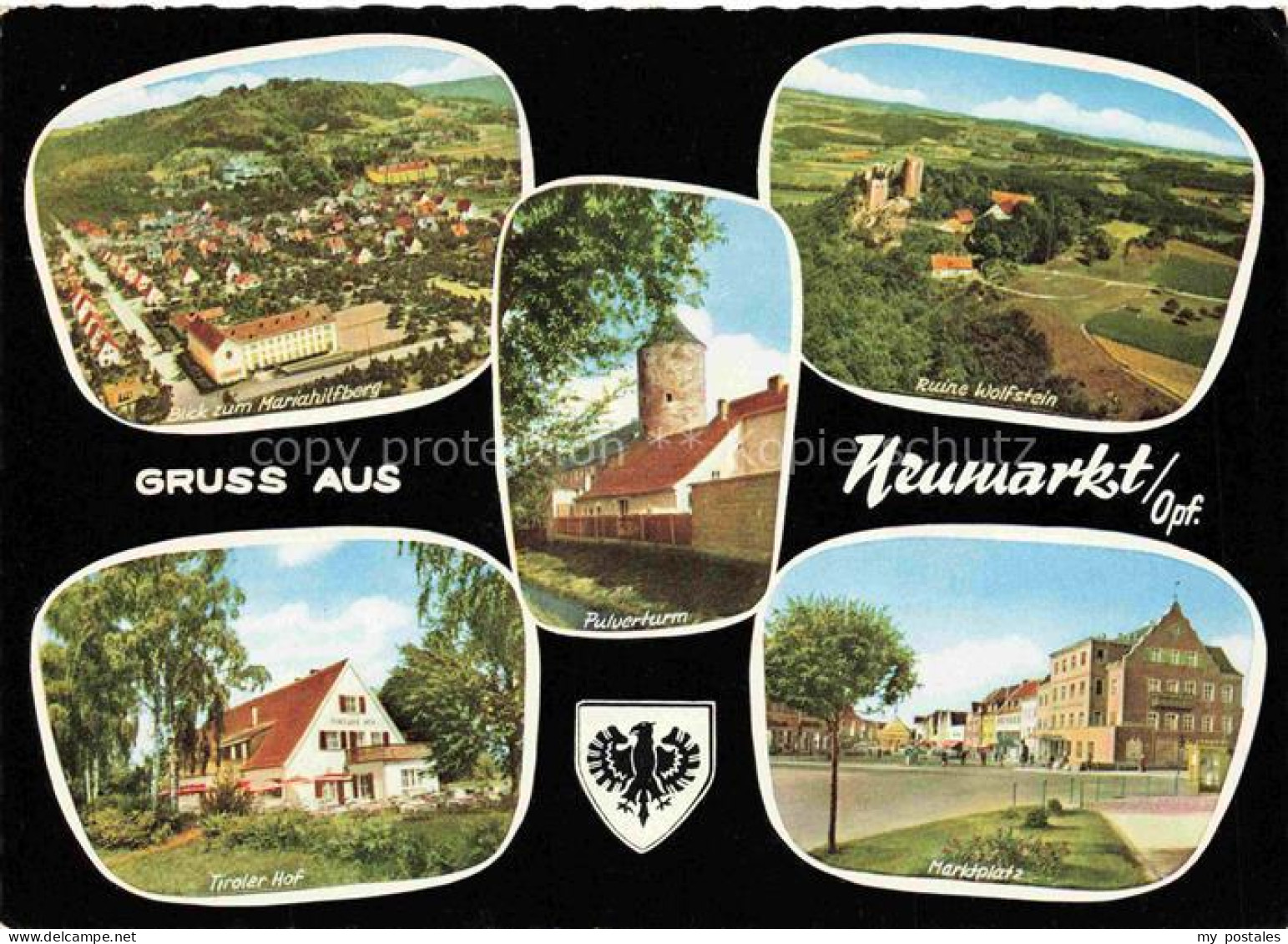 NEUMARKT  Oberpfalz Bayern Luftaufnahmen Mariahilfberg Ruine Wolfstein Pulvertur