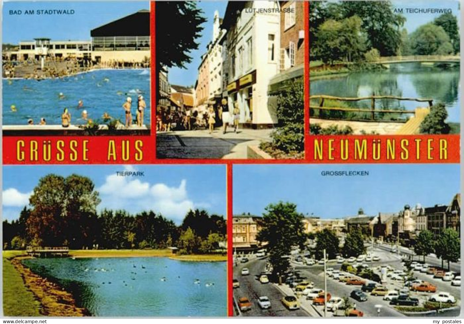 Neumuenster Schleswig-Holstein Neumuenster Schwimmbad Tierpark Grossflecken