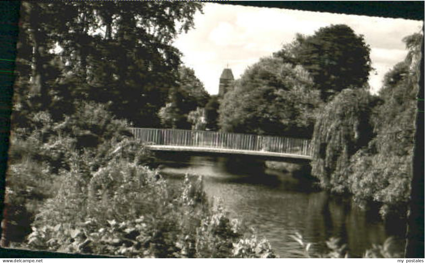 Neumuenster Schleswig-Holstein Neumuenster Teich Anlagen x 1957