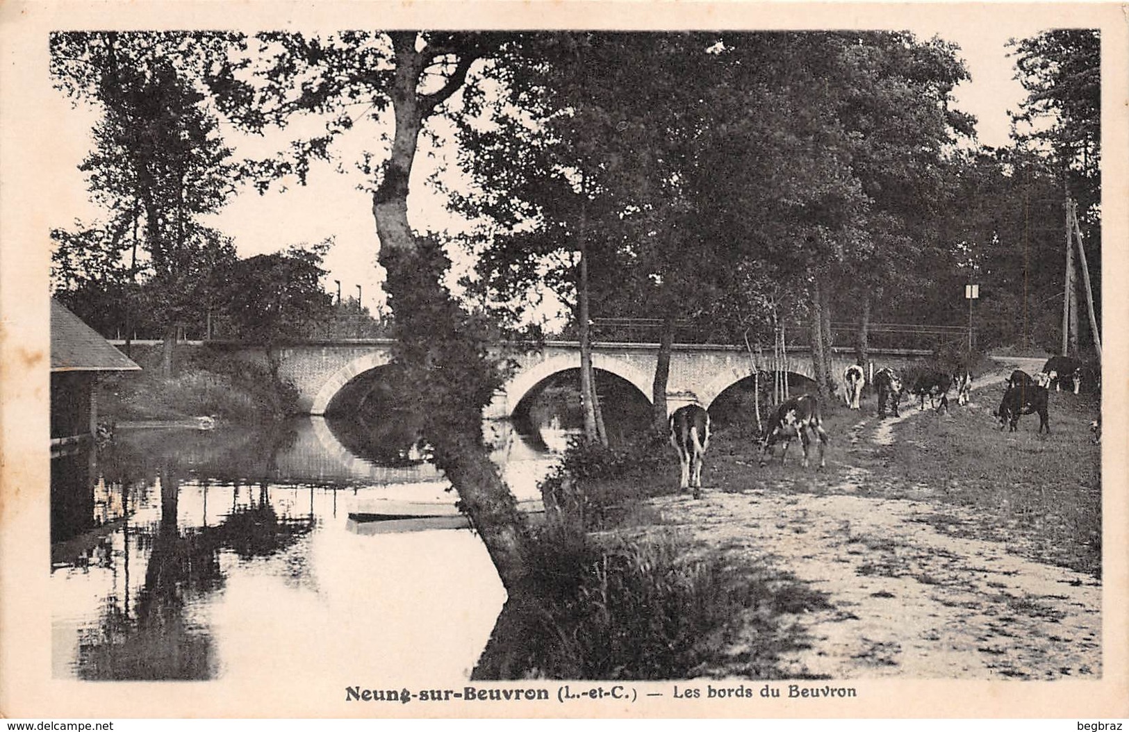 NEUNG SUR BEUVRON         BORDS DU BEUVRON     PONT