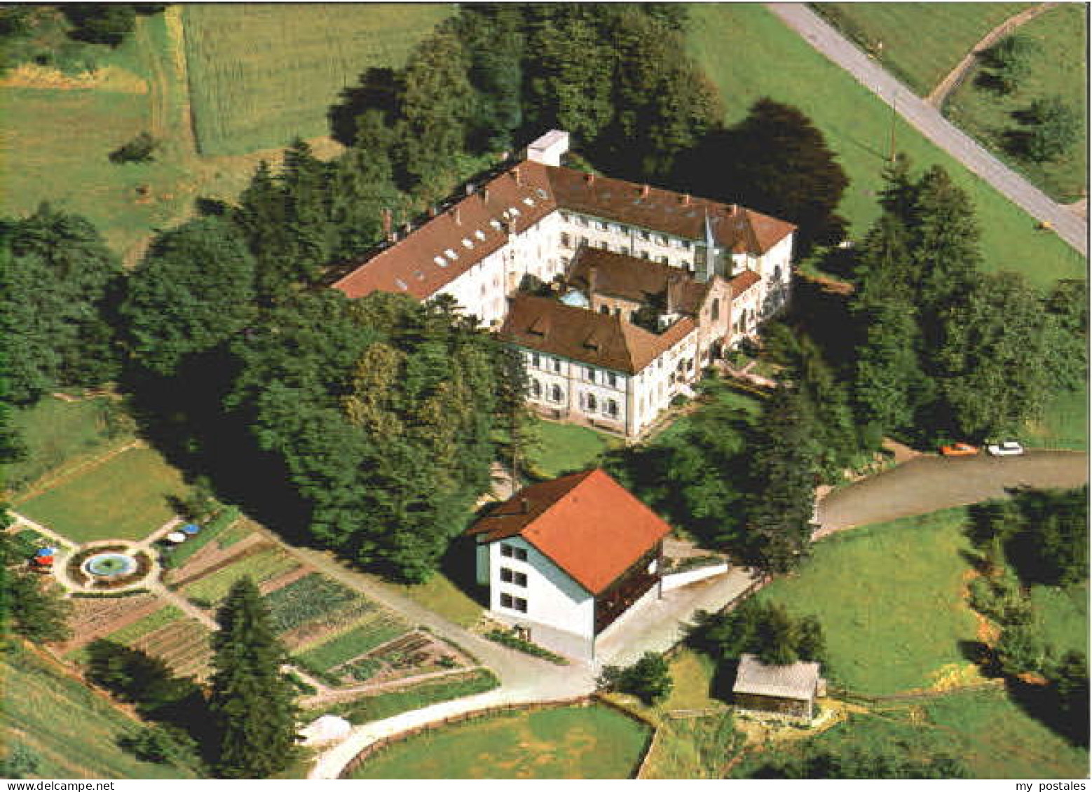 Neusatzeck Buehl Rastatt BW Buehl Fliegeraufnahme Josef Baeder Haus