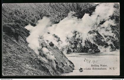 AK Neuseeland, Boiling Water, Lake Rotomahana