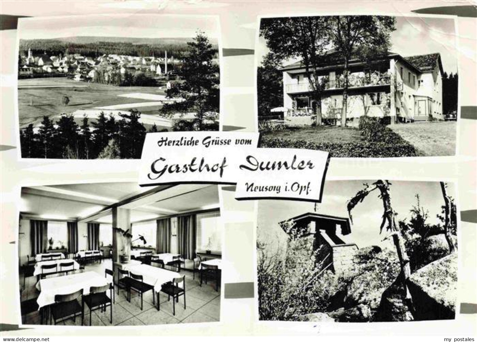 Neusorg Oberpfalz Fichtelgebirge Tirschenreuth Bayern Gasthof-Dumler Dorfpanoram