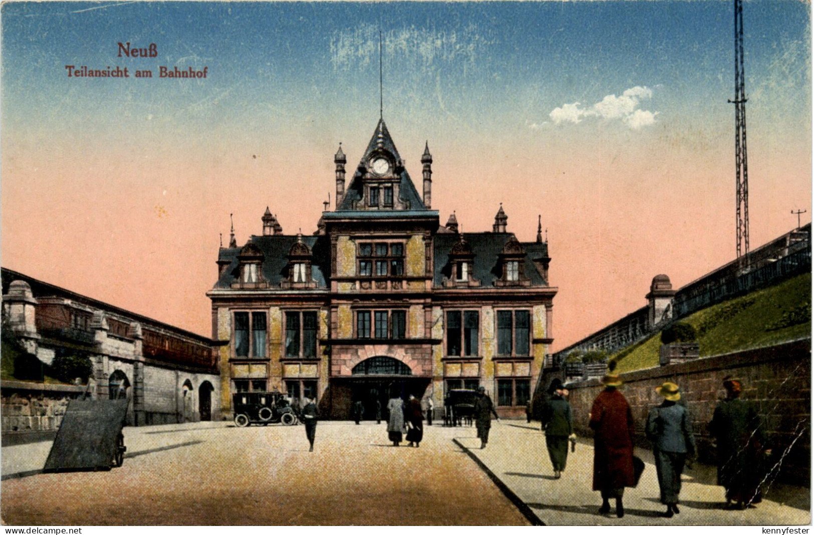 Neuss, Teilansicht am Bahnhof