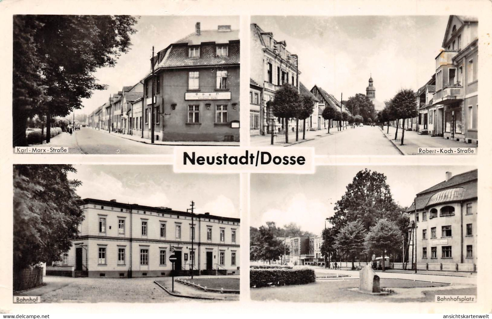 Neustadt/Dosse Bahnhof Straßenpartien ngl #171.354