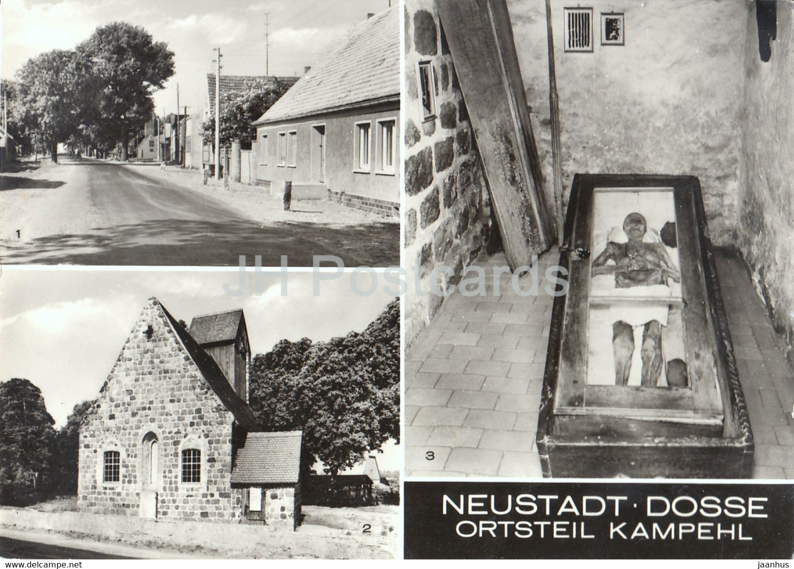 Neustadt Dosse - Ortsteil Kampehl - 700 jahrige Wehrkirche - church - Germany DDR - unused