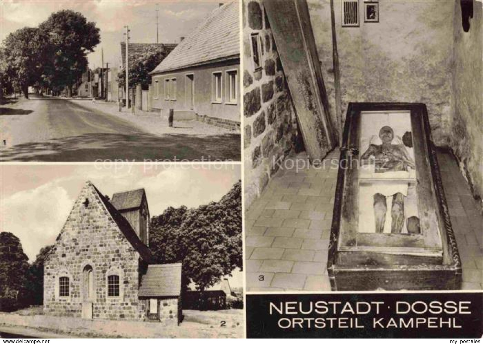 Neustadt Dosse Strasse Wehrkirche Leichnam des Ritters von Kahlbutz in der Gruft