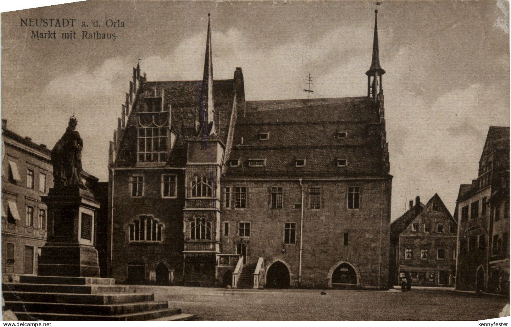 Neustadt-Orla , Markt mit Rathaus