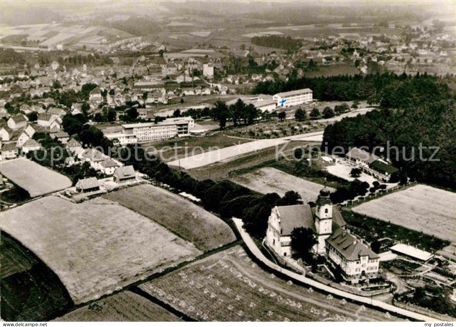 Neustadt Waldnaab Fliegeraufnahme mit Kloster St Felix