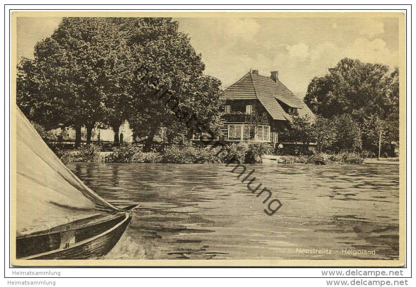 Neustrelitz - Helgoland - Verlag Robert Kandeler Neustrelitz gel. 1933