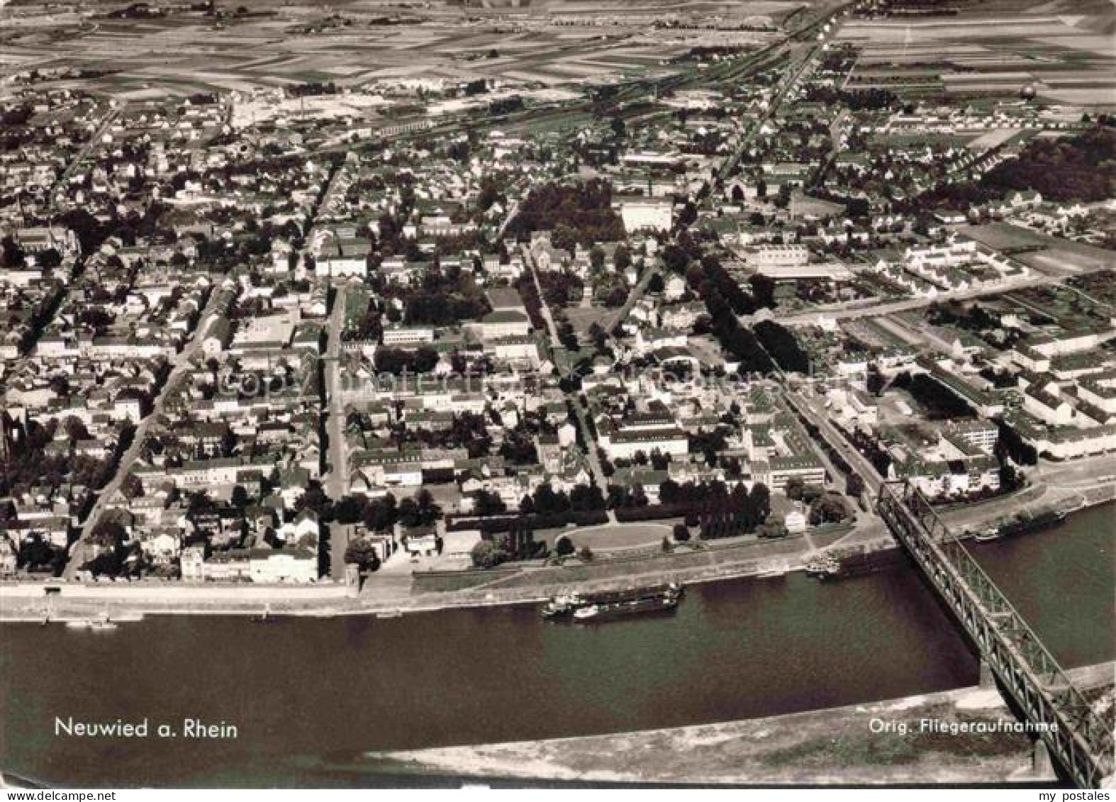 NEUWIED Rhein Fliegeraufnahme