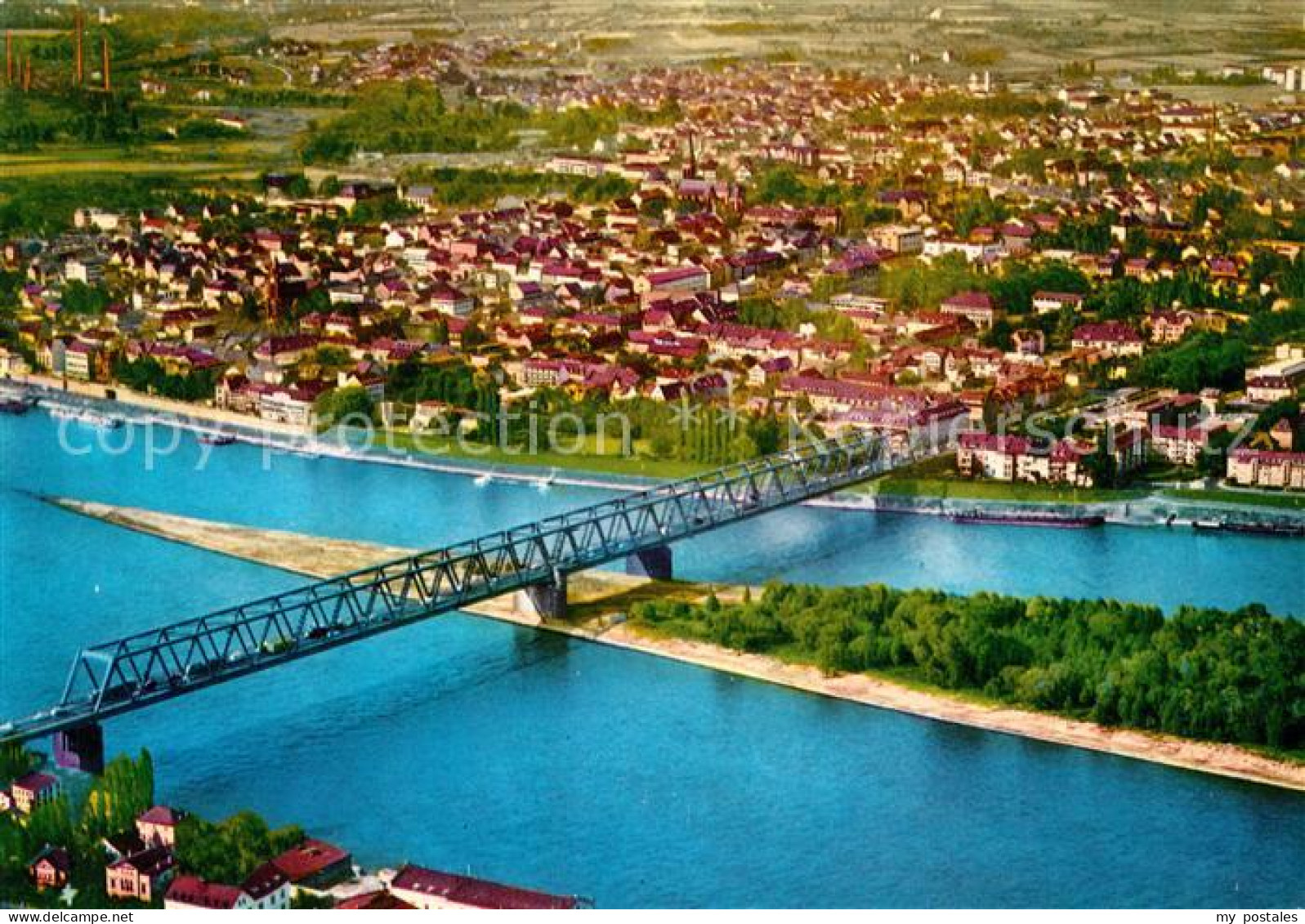 Neuwied Rhein Fliegeraufnahme