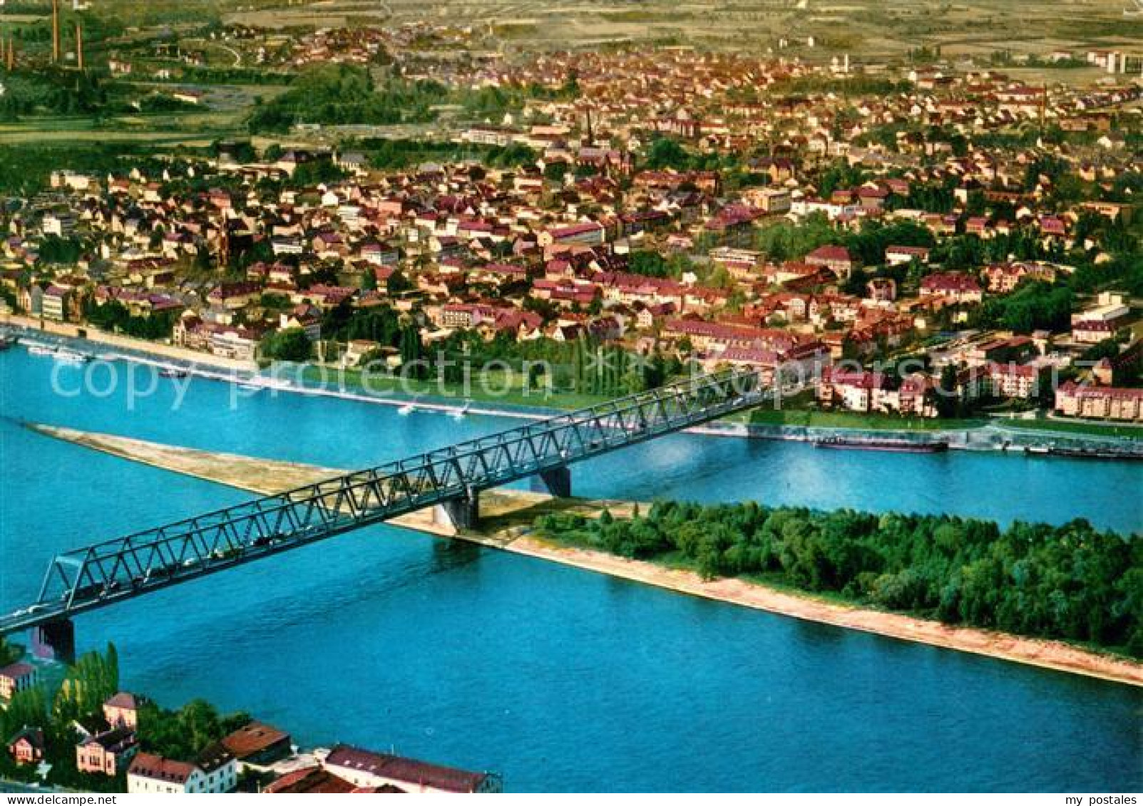 Neuwied Rhein Fliegeraufnahme