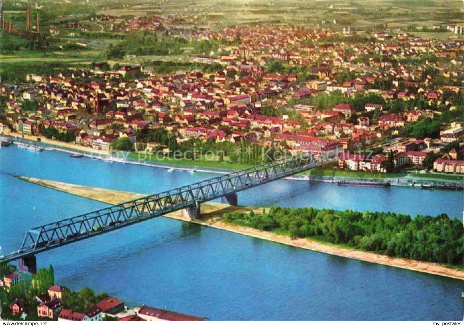 NEUWIED Rhein Fliegeraufnahme