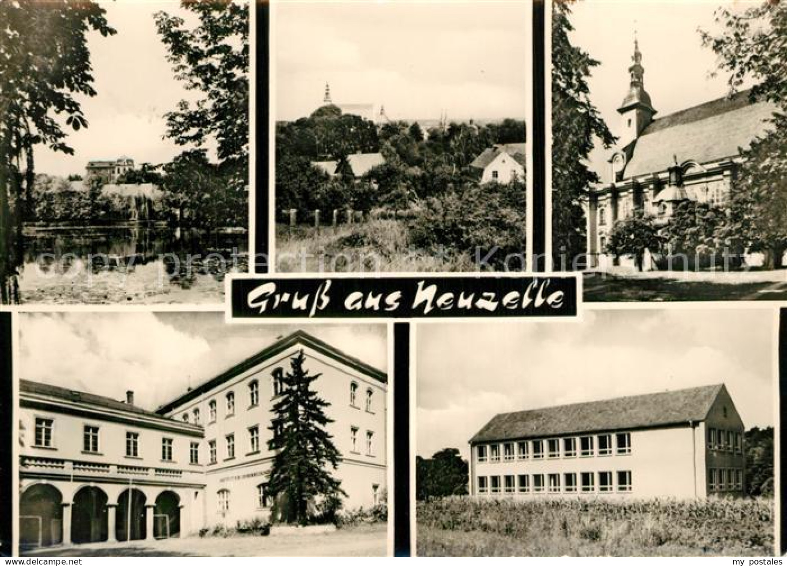Neuzelle Teilansichten Kirche Schule