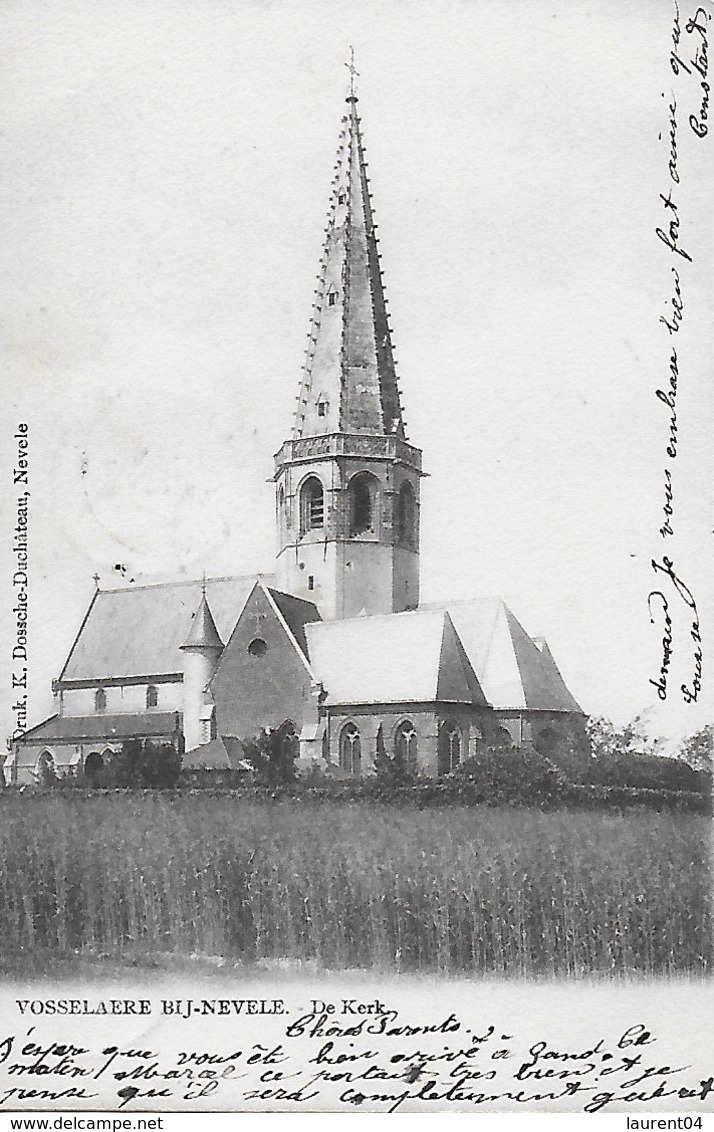 NEVELE.  VOSSELARE. DE KERK