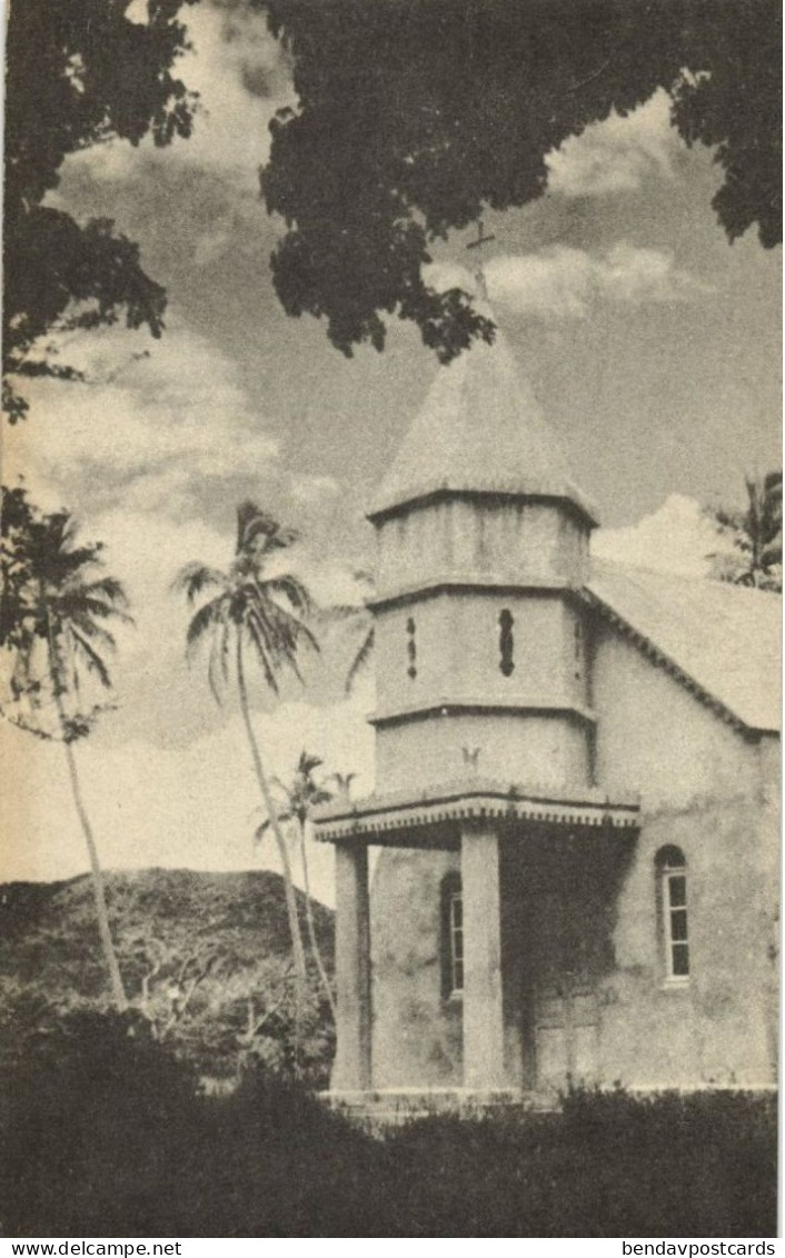 New Caledonia, HOUAILOU, Village Church (1930s) Melanesia Postcard