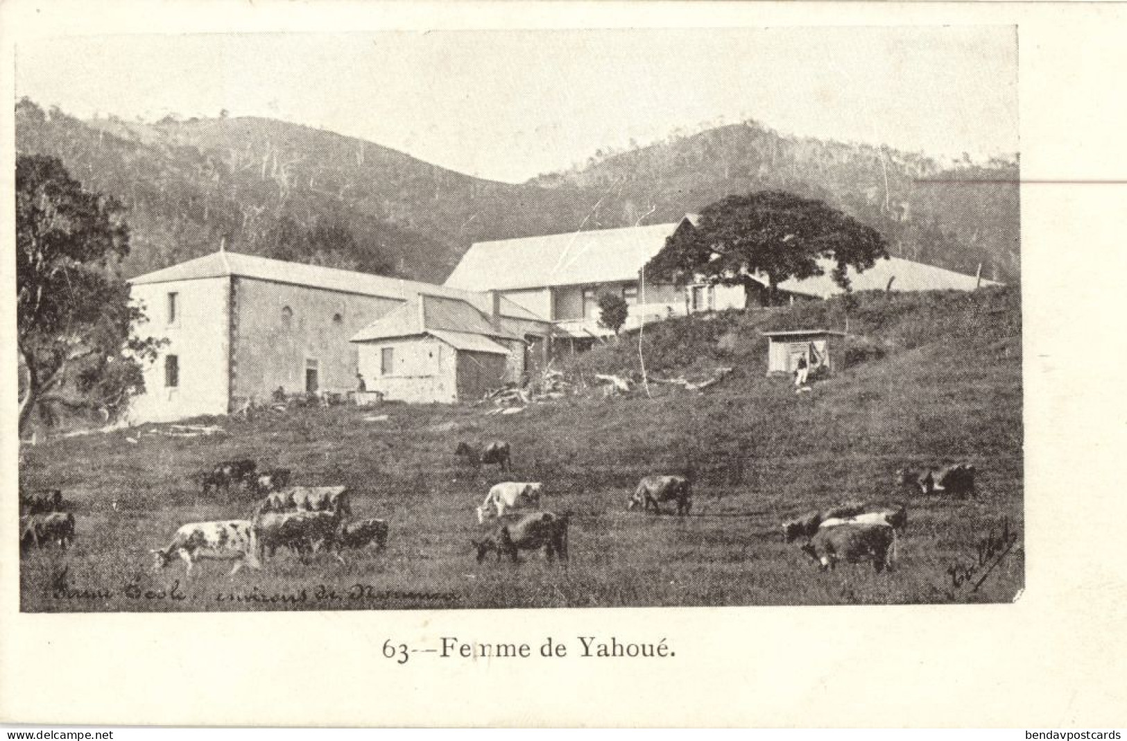 New Caledonia, YAHOUÉ, Ferme, Farm (1900s) Melanesia Postcard