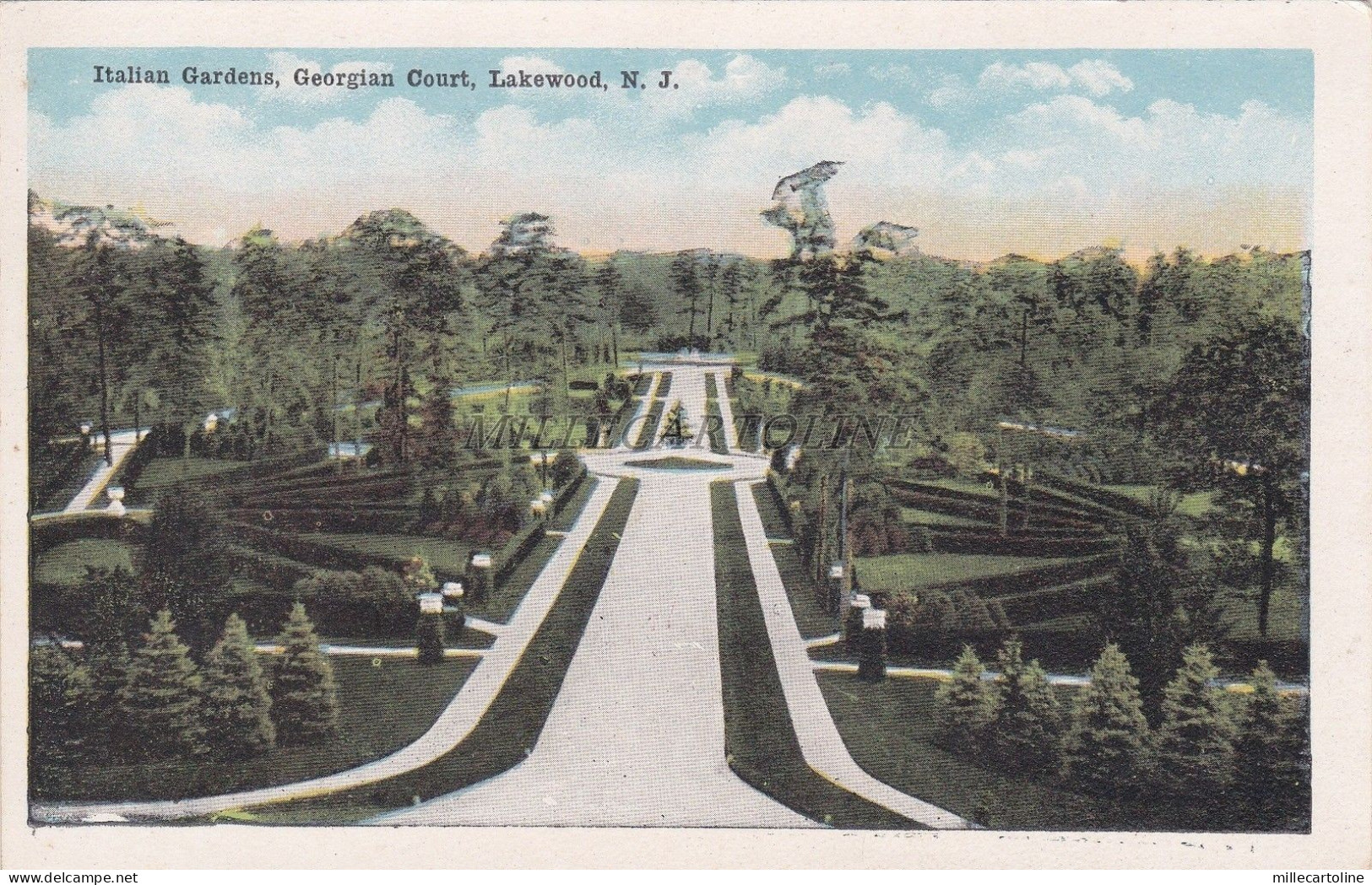 NEW JERSEY - Lakewood - Italian Gardens - Georgian Court