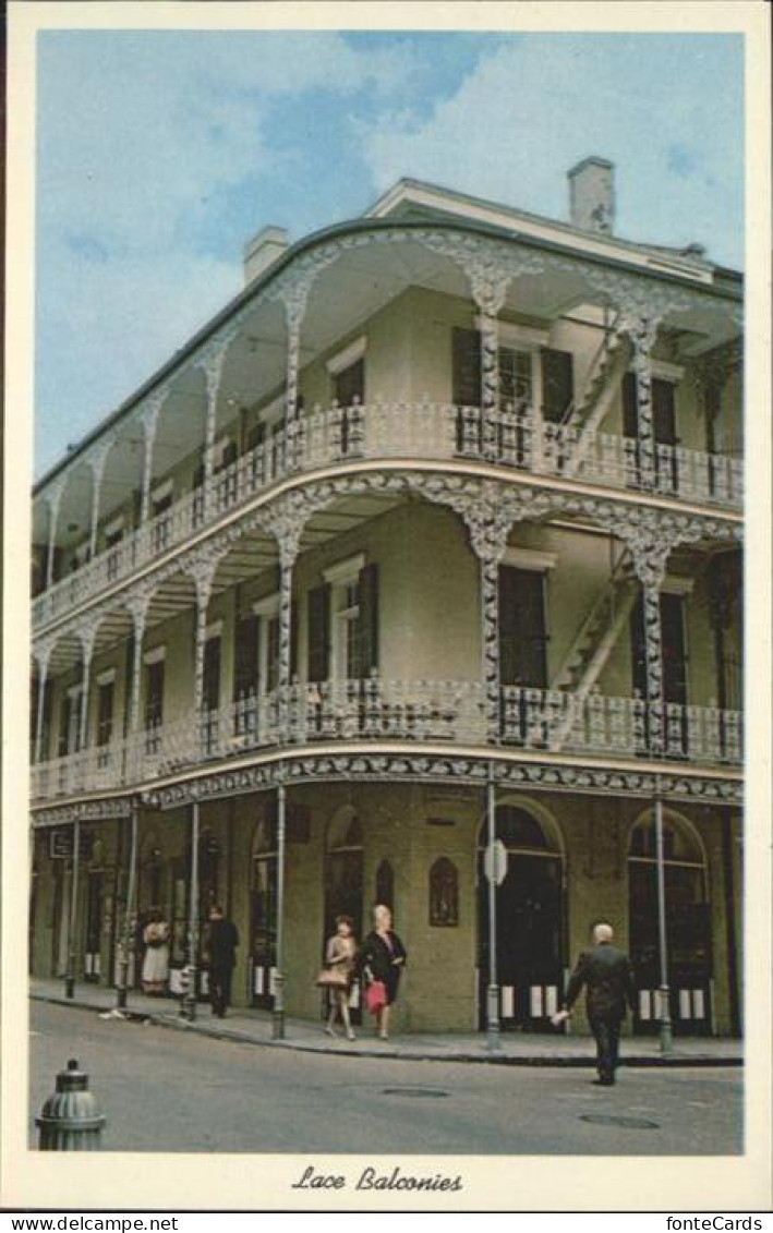 New Orleans Louisiana Lace Balconies