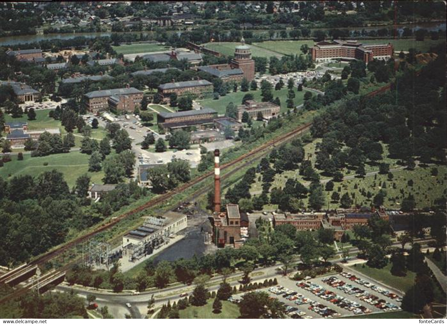 New York City Aerial view of the University of Rochester Campus Rochester