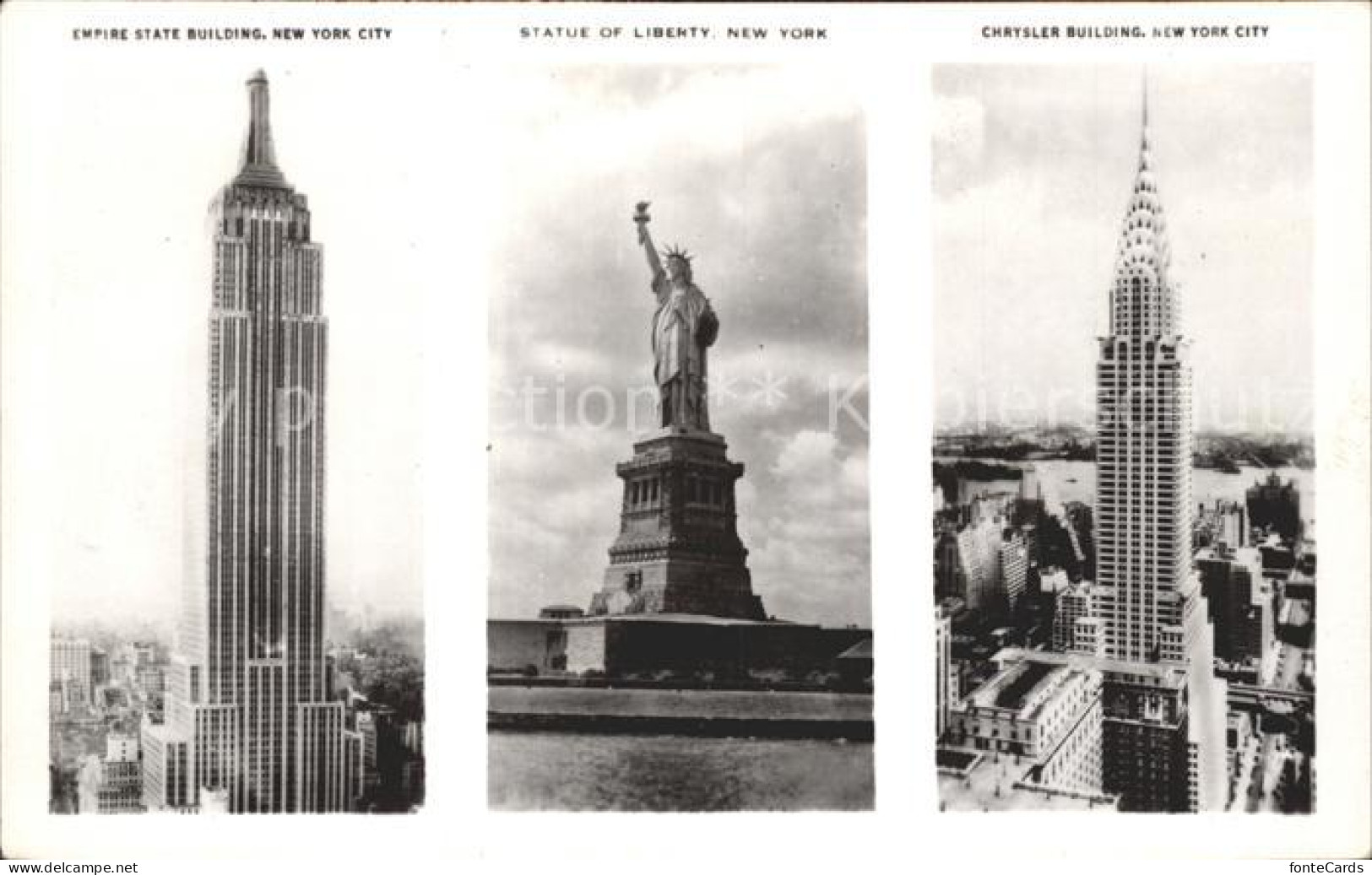 New York City Empire Stat Building Liberty Chrysler Building
