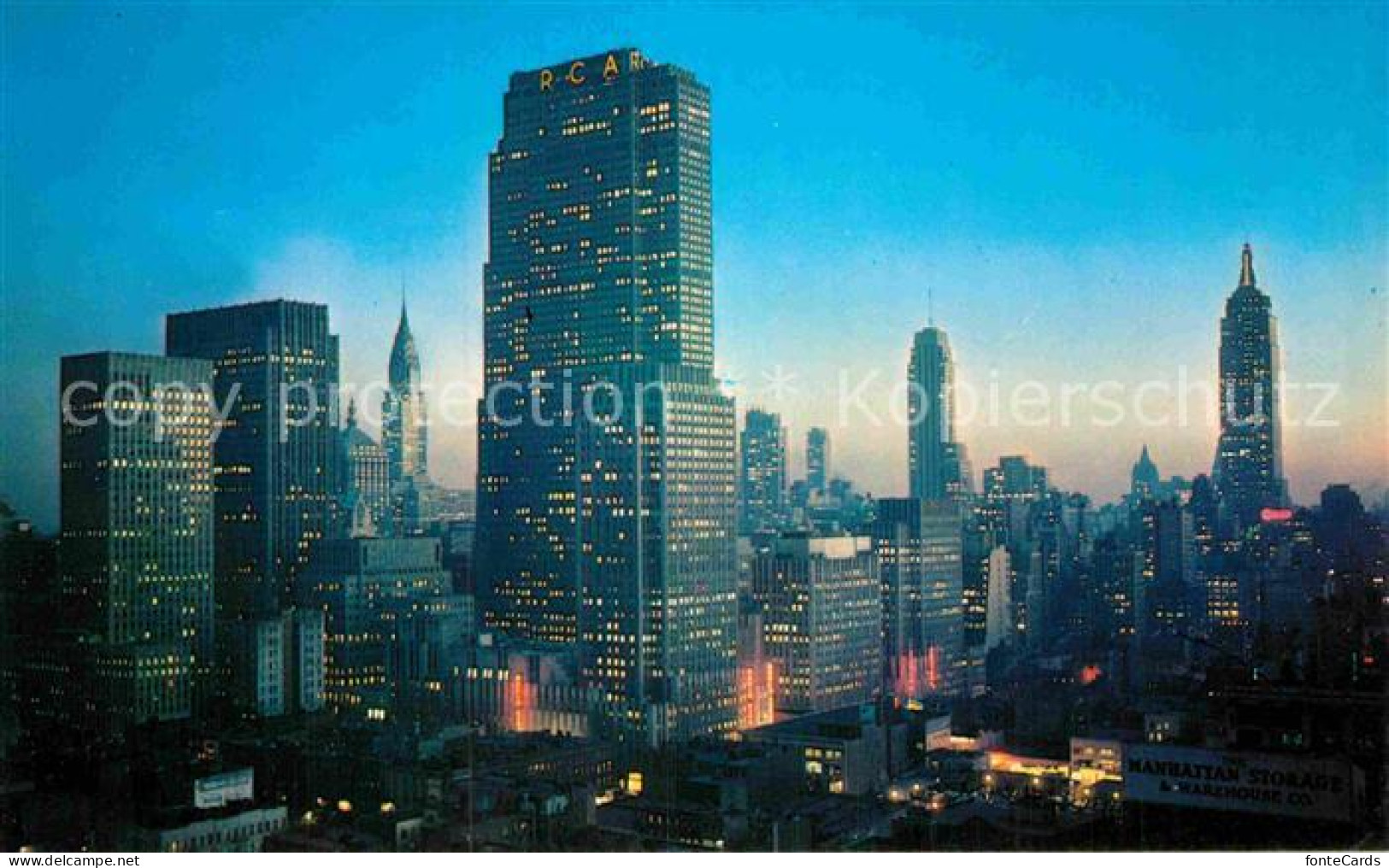 New York City Midtown Manhatton RCA Building Chrysler-Building Empire-State-Buil