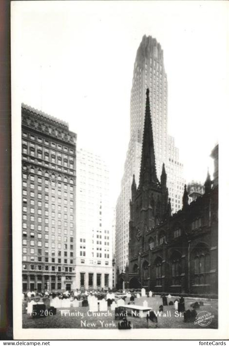 New York City Trinity Church Wall Street