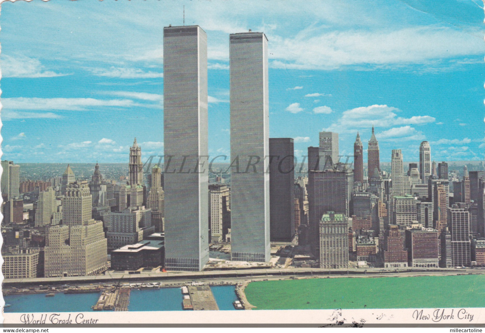 NEW YORK CITY - World Trade Center, Twin Towers, Postcard 1983