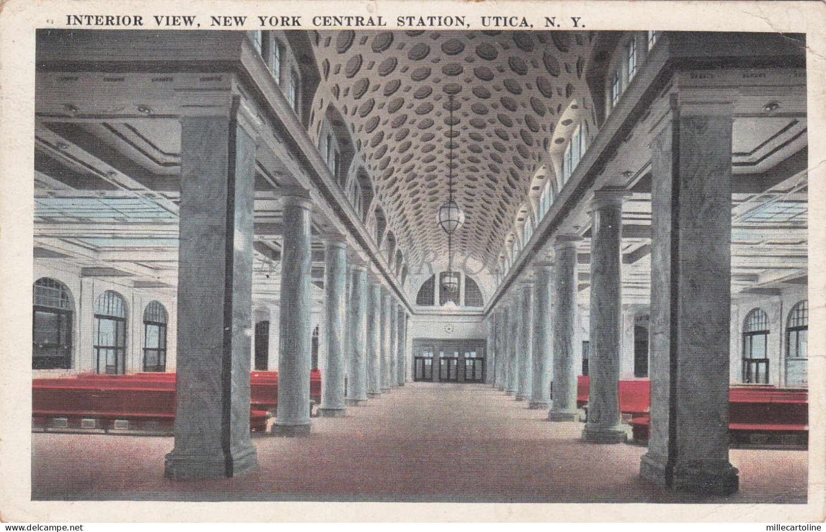 NEW YORK - Interior View, Central Station, Utica