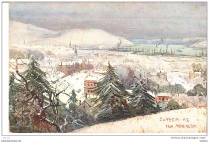 POSTAL   DUMEDIN  - NUEVA ZELANDA -   FROM MORINGTON -