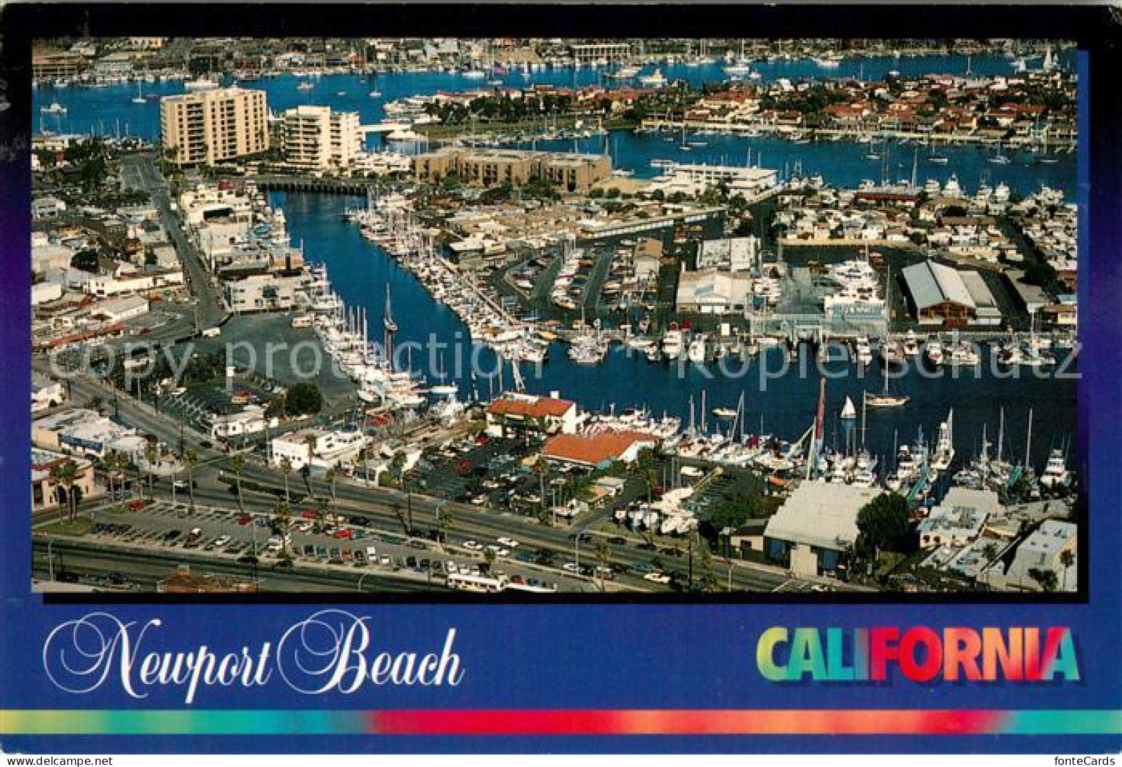 Newport Beach Aerial viewof the west end of Newport Bay