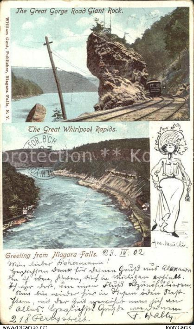 Niagara Falls New York Great Gorge Road Giant Rock Whirpool Rapids