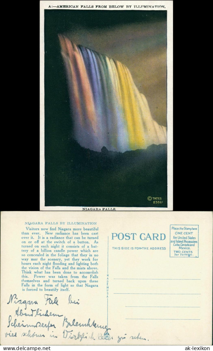 Niagara Falls (NY) Niagarafälle / Niagara Falls US Illuminiert 1930