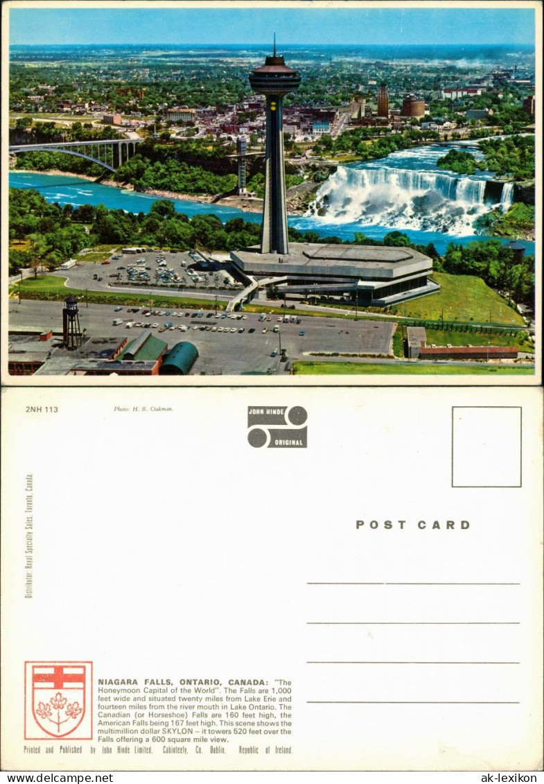 Niagara Falls (Ontario) Niagara Falls Waterfall Wasserfall Luftaufnahme 1970
