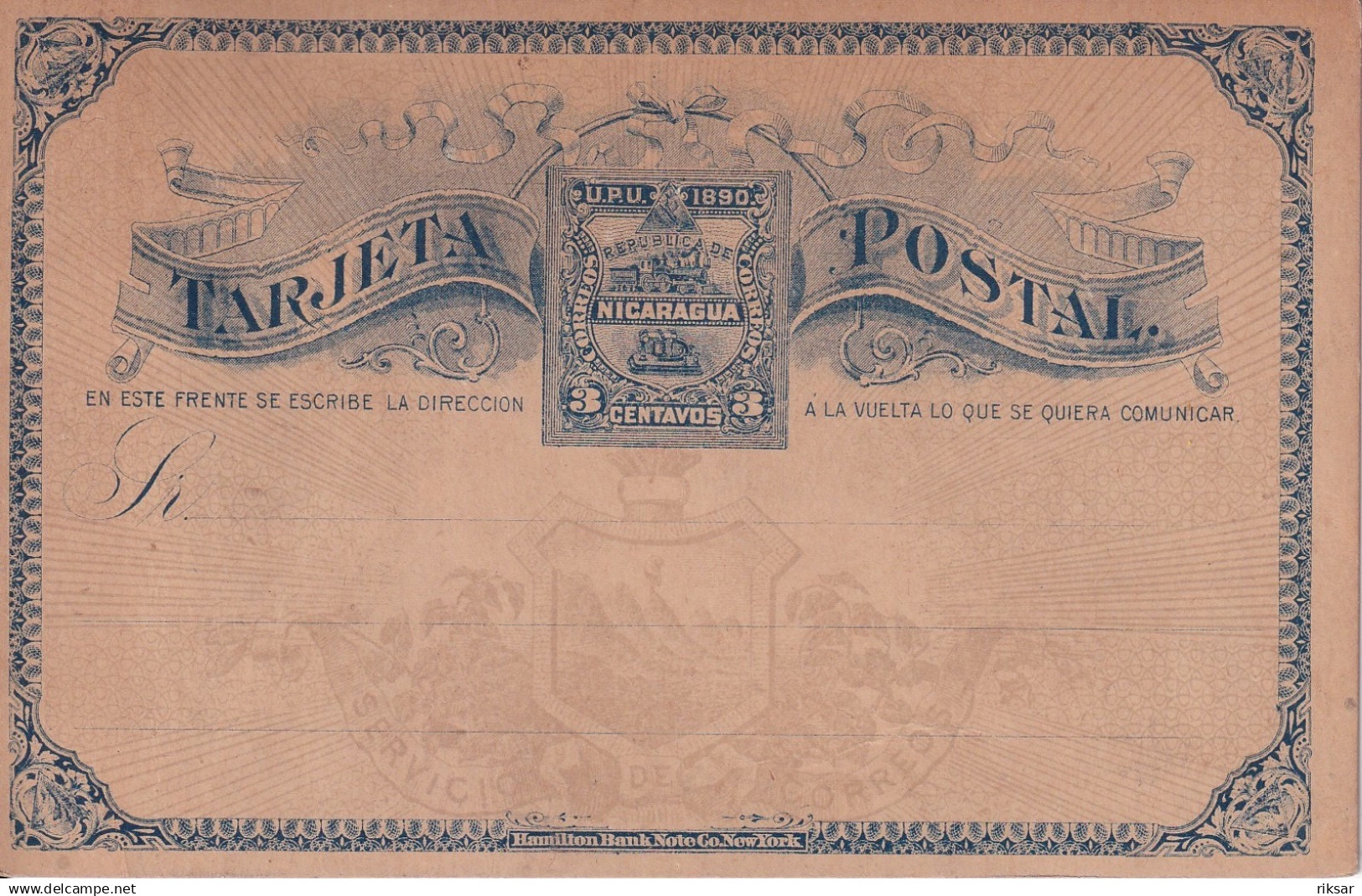 NICARAGUA(ENTIER POSTAL)