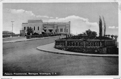 Nicaragua Palacio Presidencial Managua 1936 vintage postcard B837