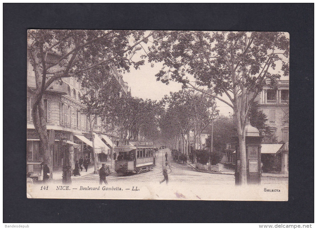 Nice (06) - Boulevard Gambetta ( Tramway pub Cacao Van Houten LL 141 Selecta )