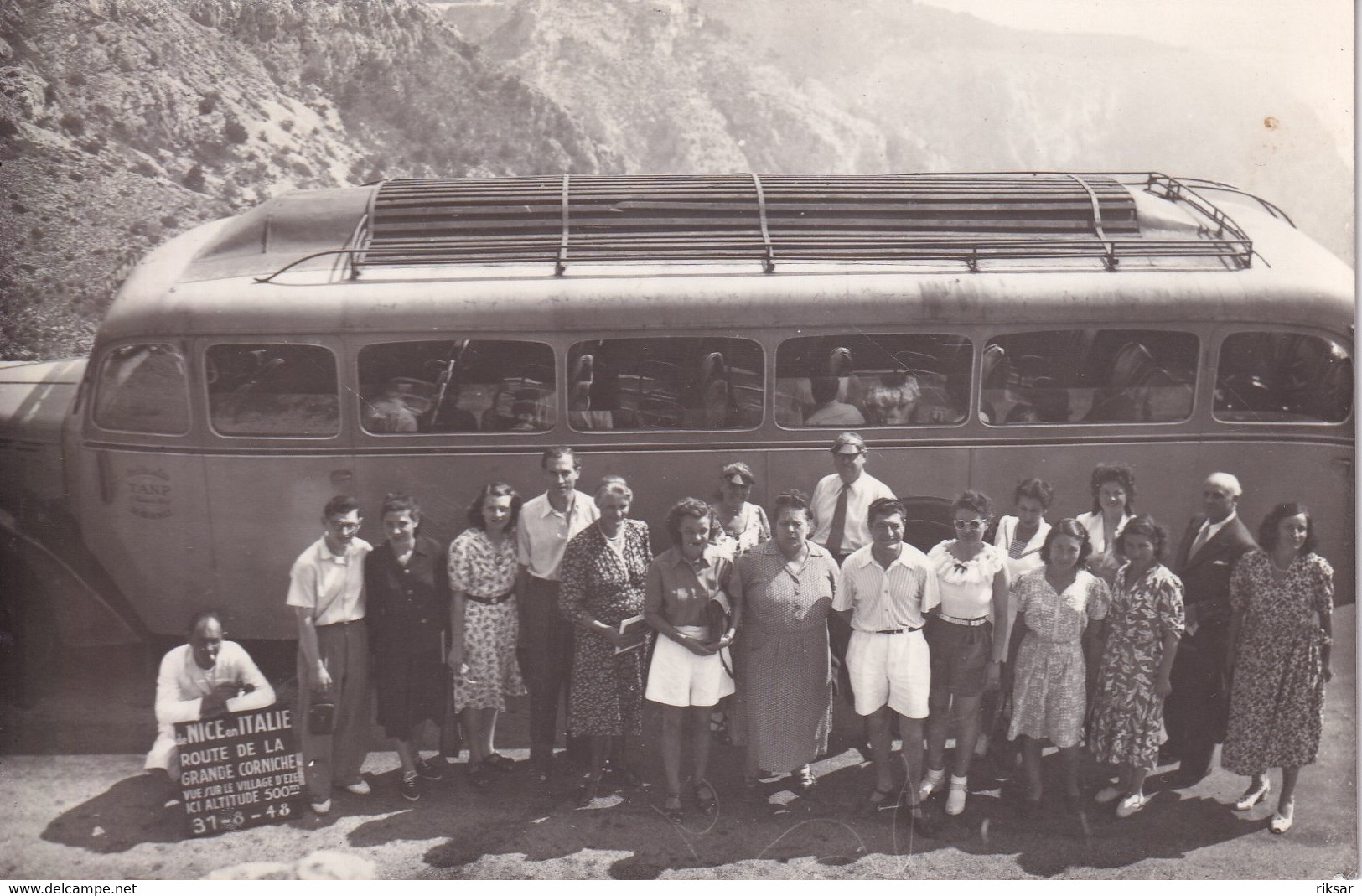 NICE(AUTOCAR) ITALIE(CARTE PHOTO)