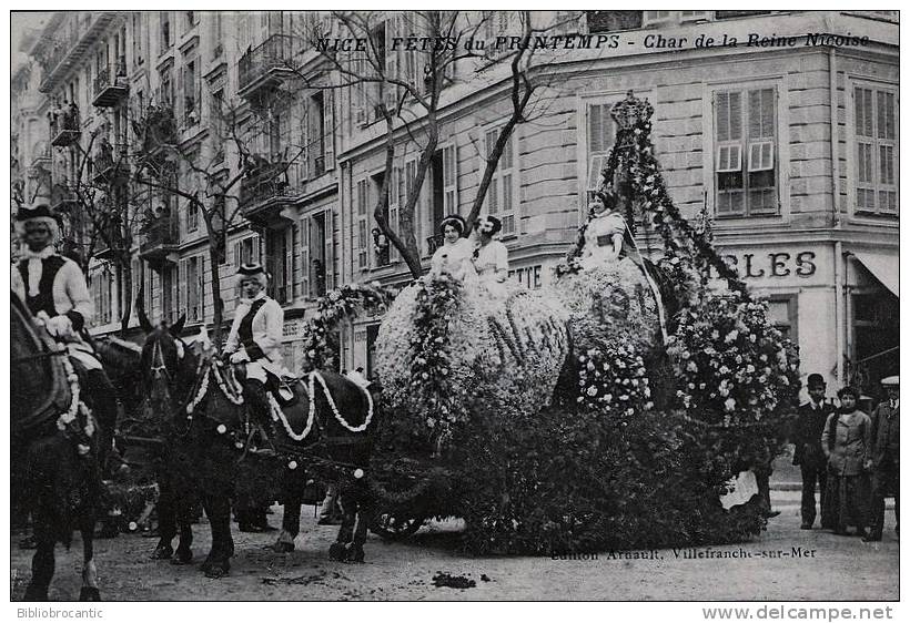 NICE - FETES DU PRINTEMPS - CHAR DE LA REINE NICOISE