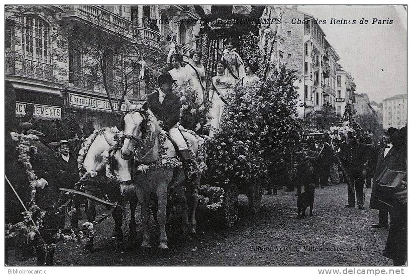 NICE - FETES DU PRINTEMPS - CHAR DES REINES DE PARIS