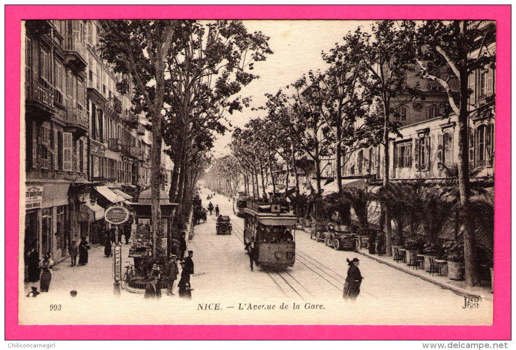 Nice - L'Avenue de la Gare - Animée - Tram - ND PHOT - NEURDEIN & Cie