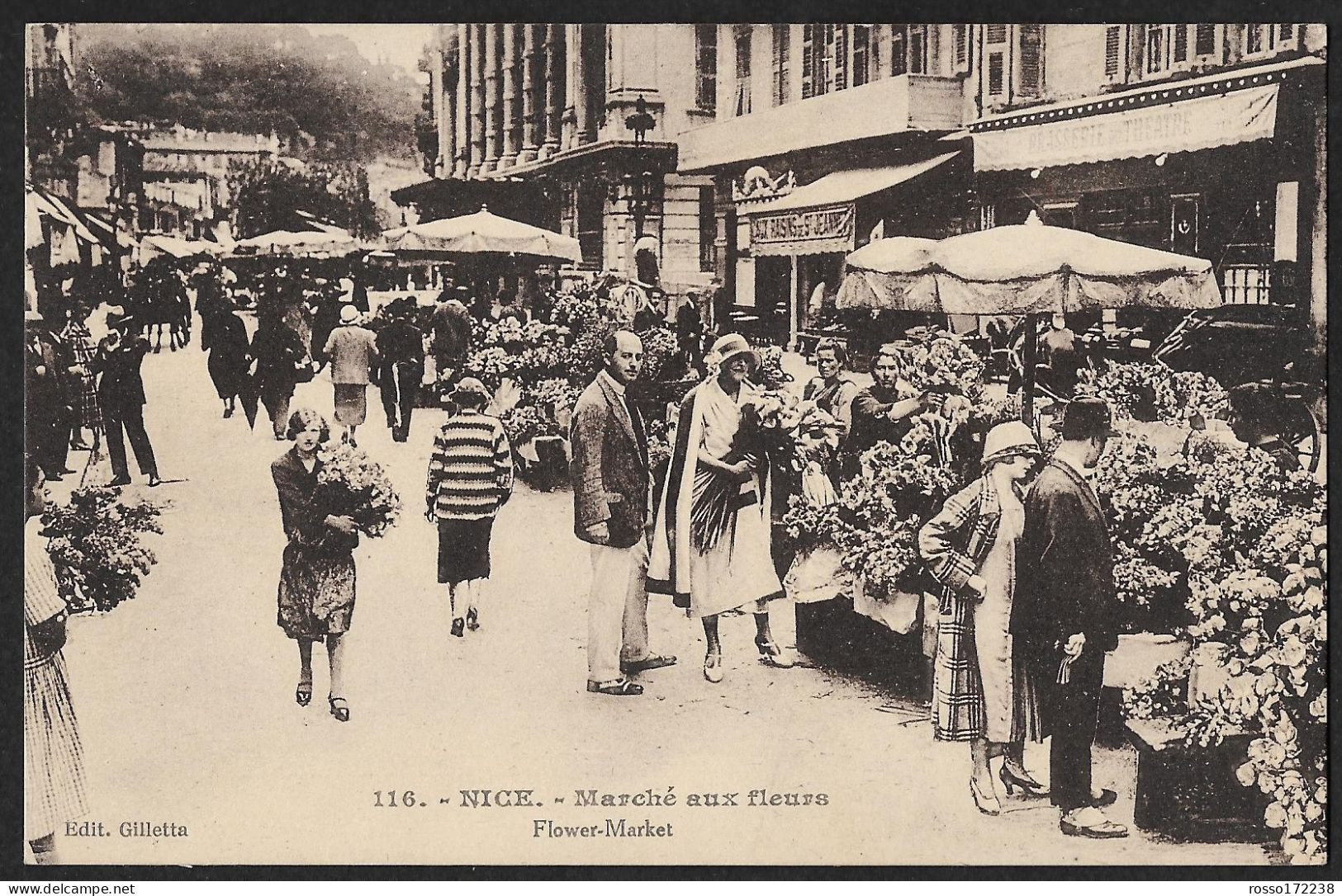 Nice Marché aux Fleurs postard not used
