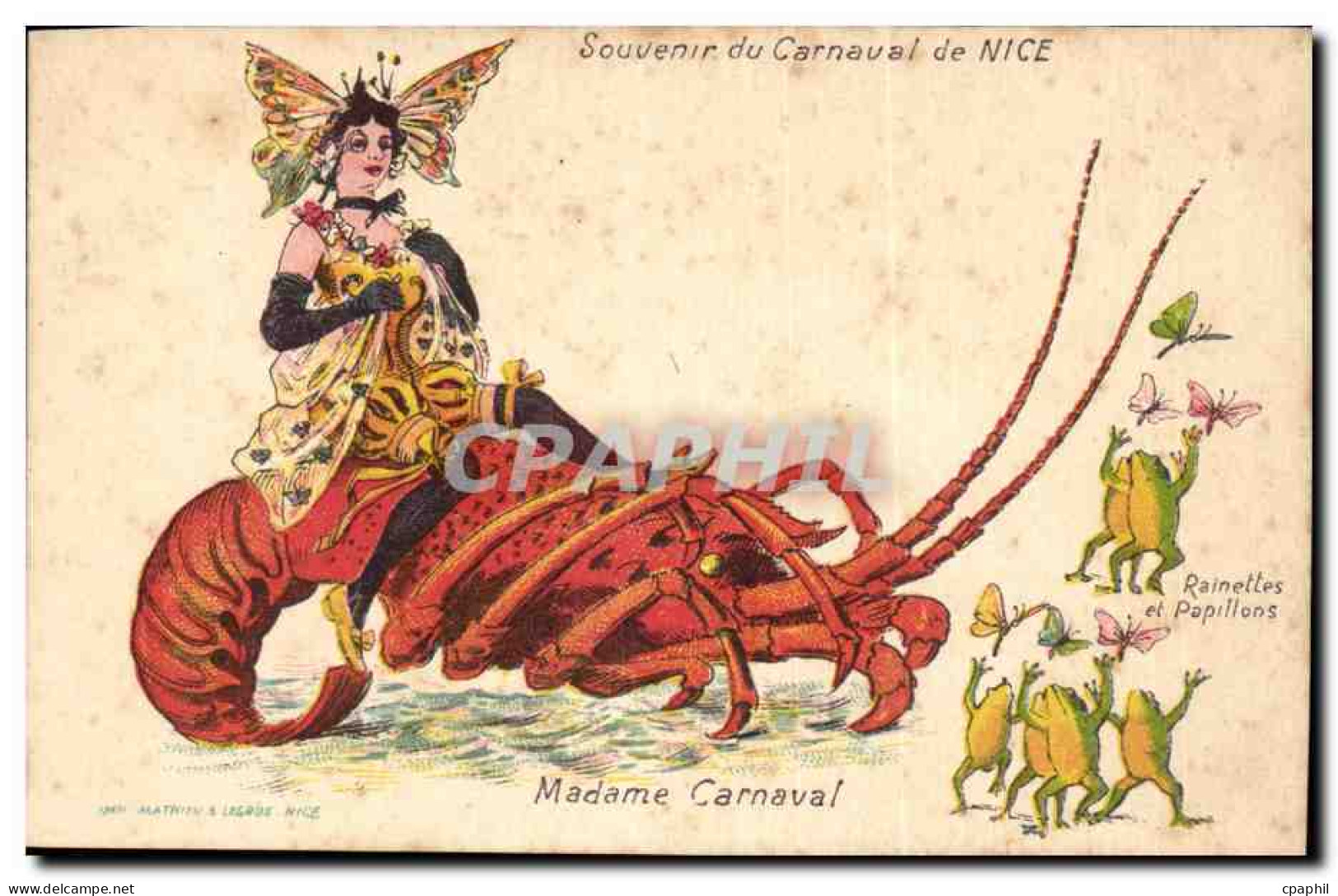 Nice - Souvenir du Carneval de Nice - Madame Carneval - CPA